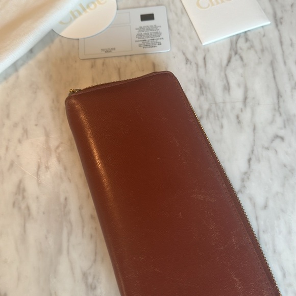 Chloé Brown Leather Wallet - Picture 4 of 15